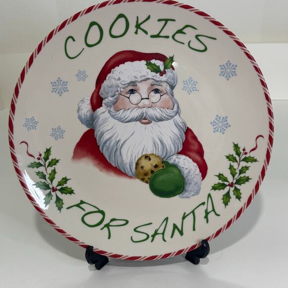 Lenox Cookies for Santa Plate Holiday 9" - Picture 1 of 4